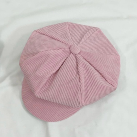 POL Pink Corduroy Newsboy Cap - Picture 2 of 4